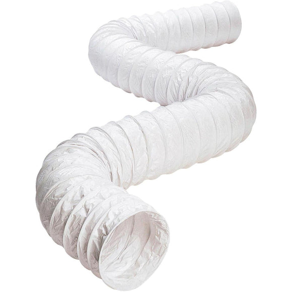 Dundas Jafine 4 In. Dia x 20 Ft. L White Vinyl Flexible Ducting