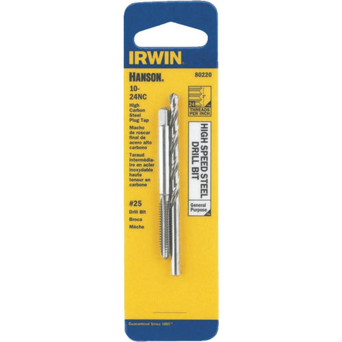 Irwin Hanson 10 - 24 NC + No. 25 Plug Tap & Drill Bit