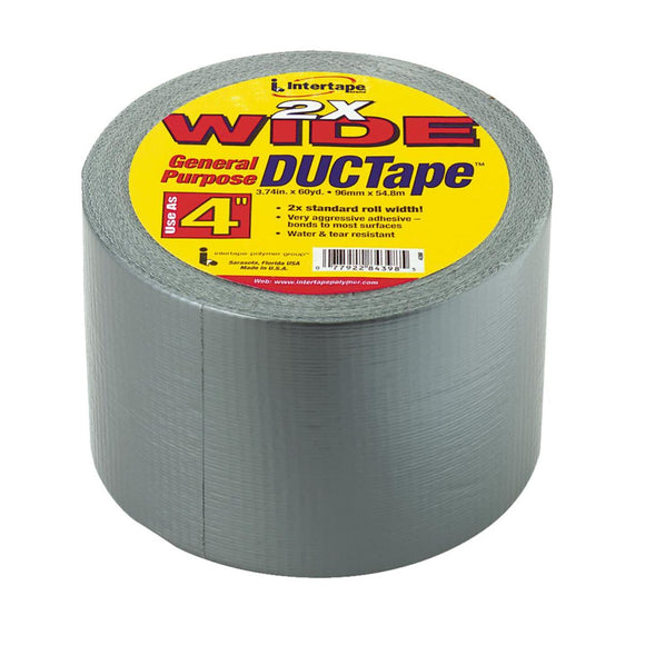 Intertape DUCTape 4 In. x 55 Yd. General Purpose Duct Tape, Silver