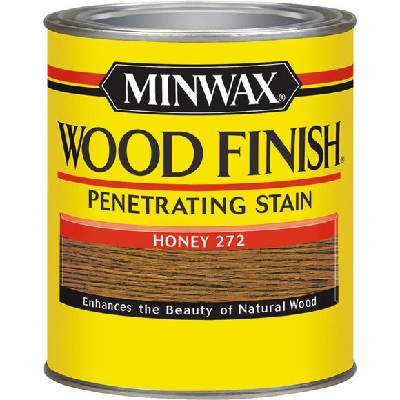 Minwax Wood Finish Penetrating Stain, Honey, 1/2 Pt.