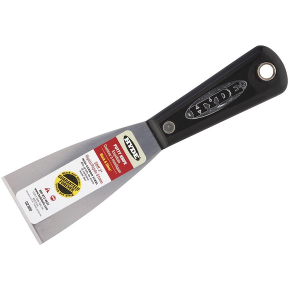 Hyde Black & Silver 2 In. Stiff Professional Putty Knife