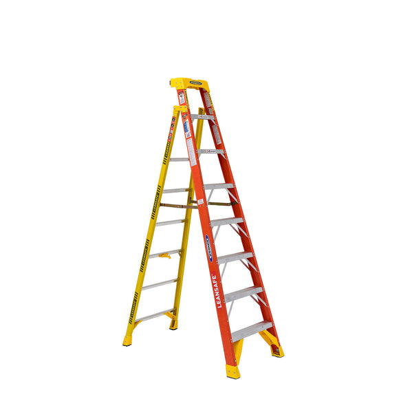 Werner 8ft Type IA Fiberglass Leaning Ladder L6208 (8')