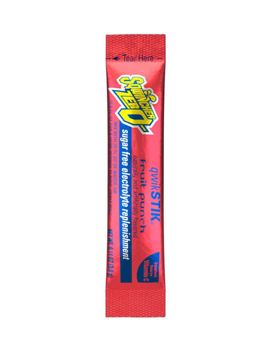 Sqwincher Single Serve Qwik Stik® ZERO Fruit Punch 0.11 Oz. (0.11 Oz.)