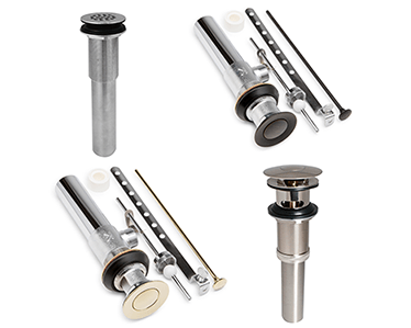 Keeney Open Grid Bathroom Sink Drain - for sinks without overflow 1 1/4 Bronze