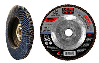 K-T Industries 4.5 X 5/8-11 X 80g T29 Hd Bz Flap Disc