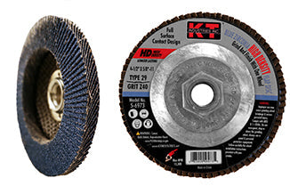 K-T Industries 4.5 X 5/8-11 X 40g T29 Hd Bz Flap Disc (4.5 X 5/8-11 X 40g)