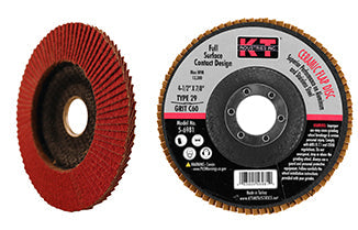 K-T Industries 4.5 X 7/8 X 60g T29 Ceramic Flap Disc