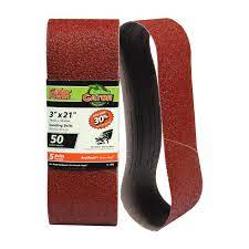 Gator Aluminum Oxide sanding belts 3 X 21 50 Grit