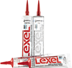 Sashco Lexel, 10.5 Ounce Cartridge, White Low Voc