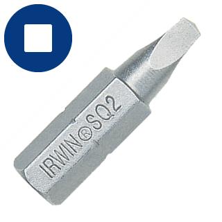 Irwin Square Recess Insert Bit - 1pc Design #2 x 1