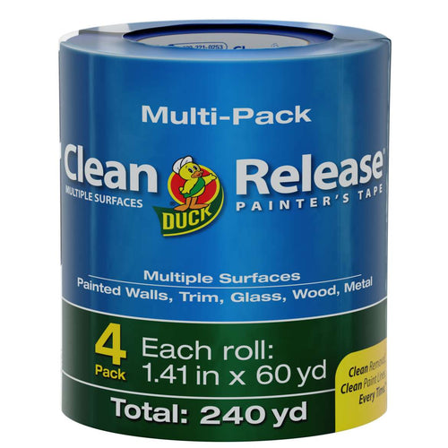 Clean Release® Painter's Tape - Blue, 4 pk, 1.41 in. x 60 yd.